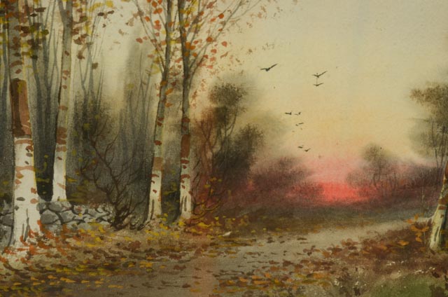 Grace Russell Raymond Original Watercolor Landscape