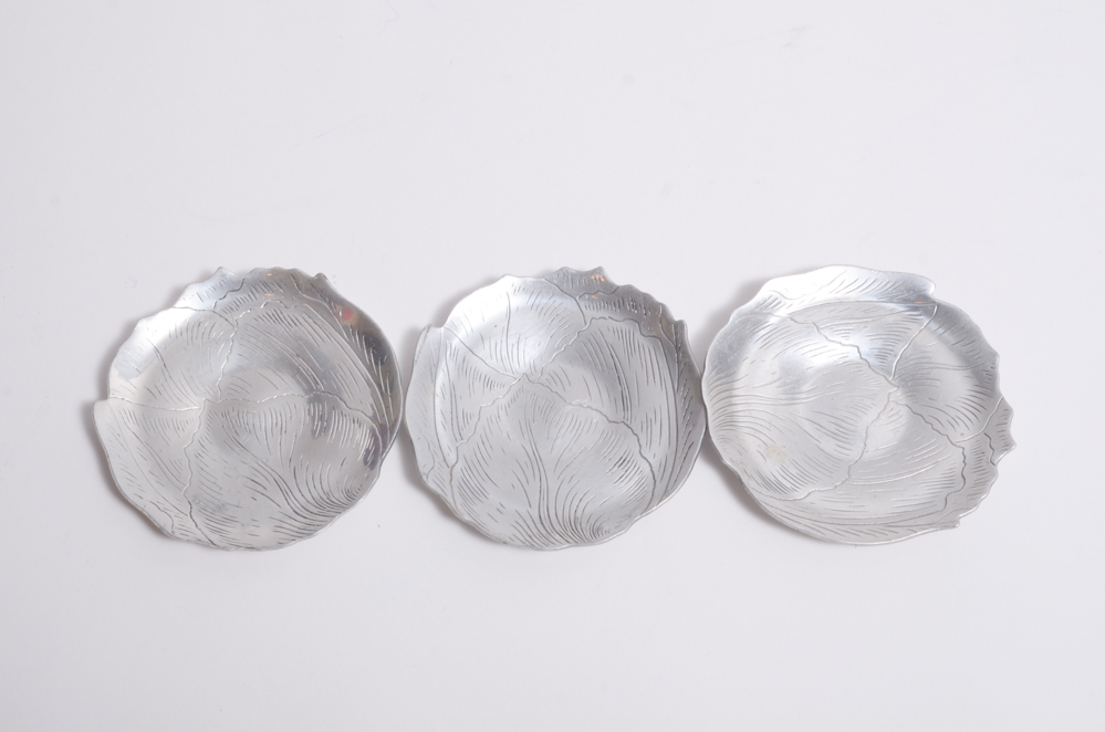 Vintage Aluminum Serving Ware and Decor