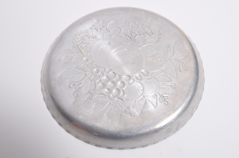 Vintage Aluminum Serving Ware and Decor