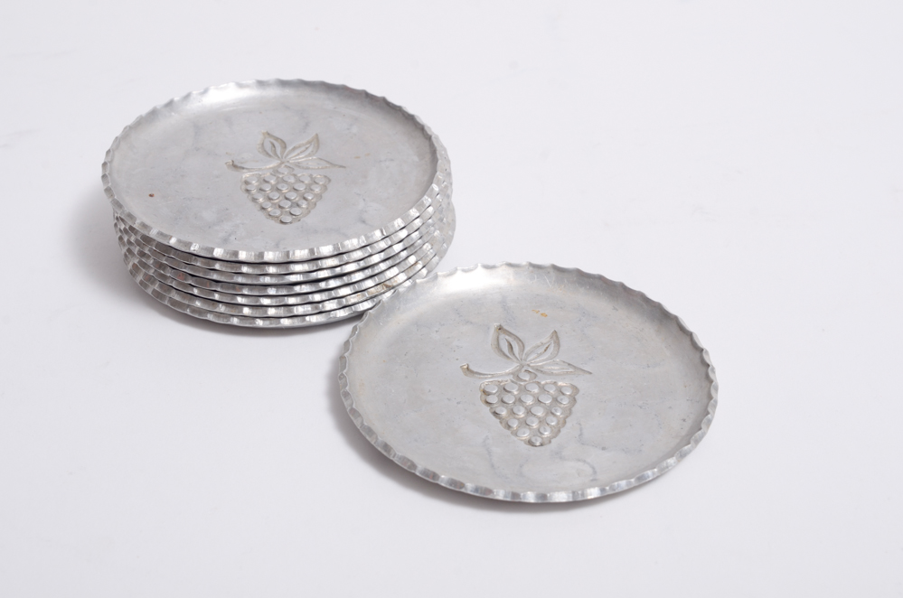 Vintage Aluminum Serving Ware and Decor