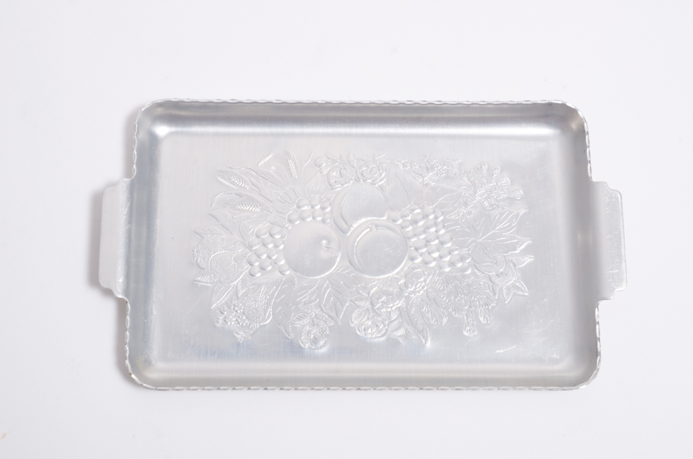 Vintage Aluminum Serving Ware and Decor