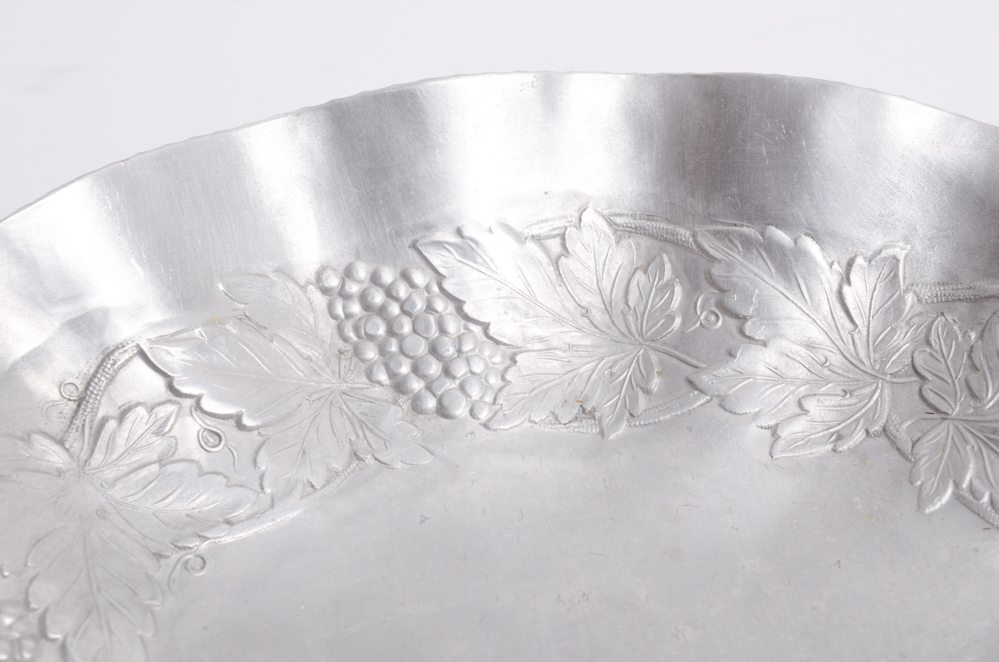 Vintage Aluminum Serving Ware and Decor