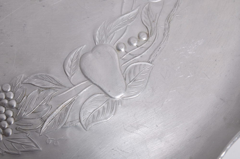 Vintage Aluminum Serving Ware and Decor