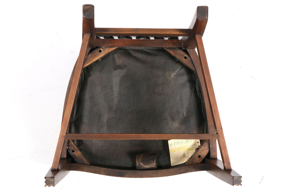 Set of Eight Ethan Allen Federal Style Shield Back Dining Chairs