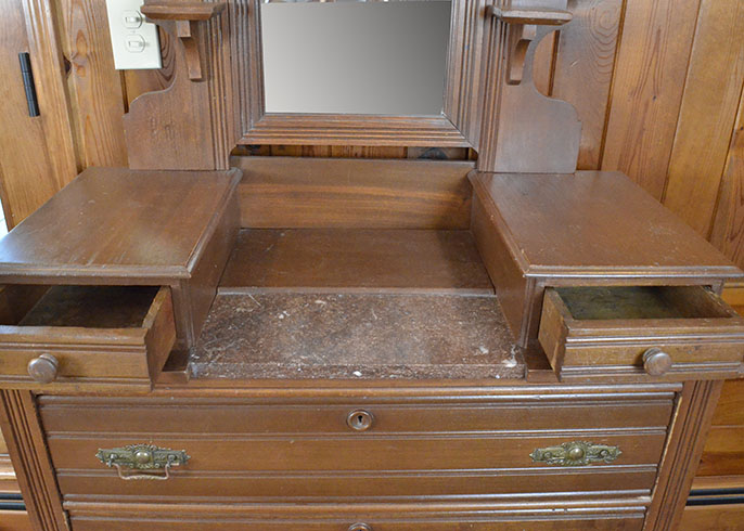 Antique Victorian Eastlake Style Dresser with Mirror