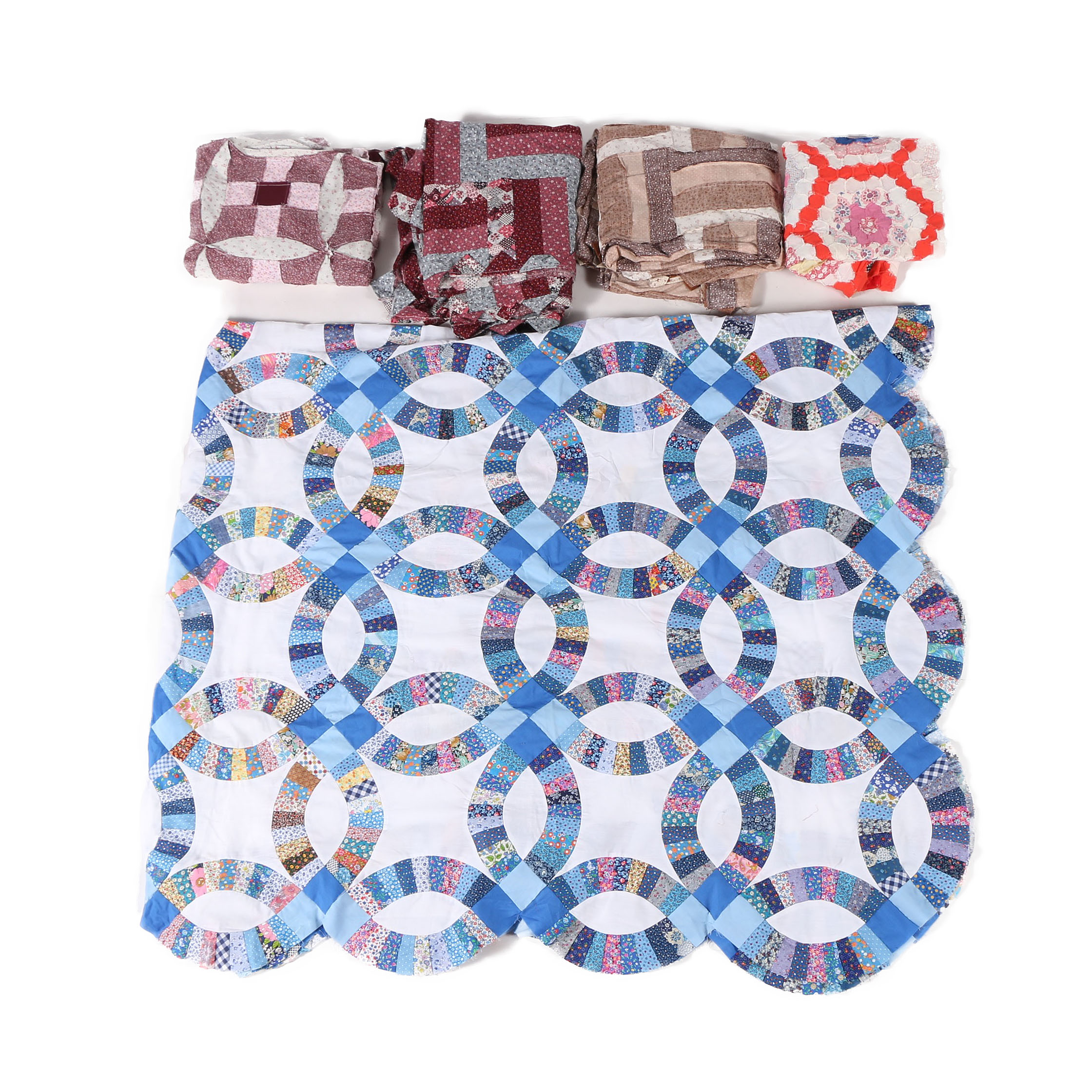 Collection of Vintage Handmade Quilt Tops