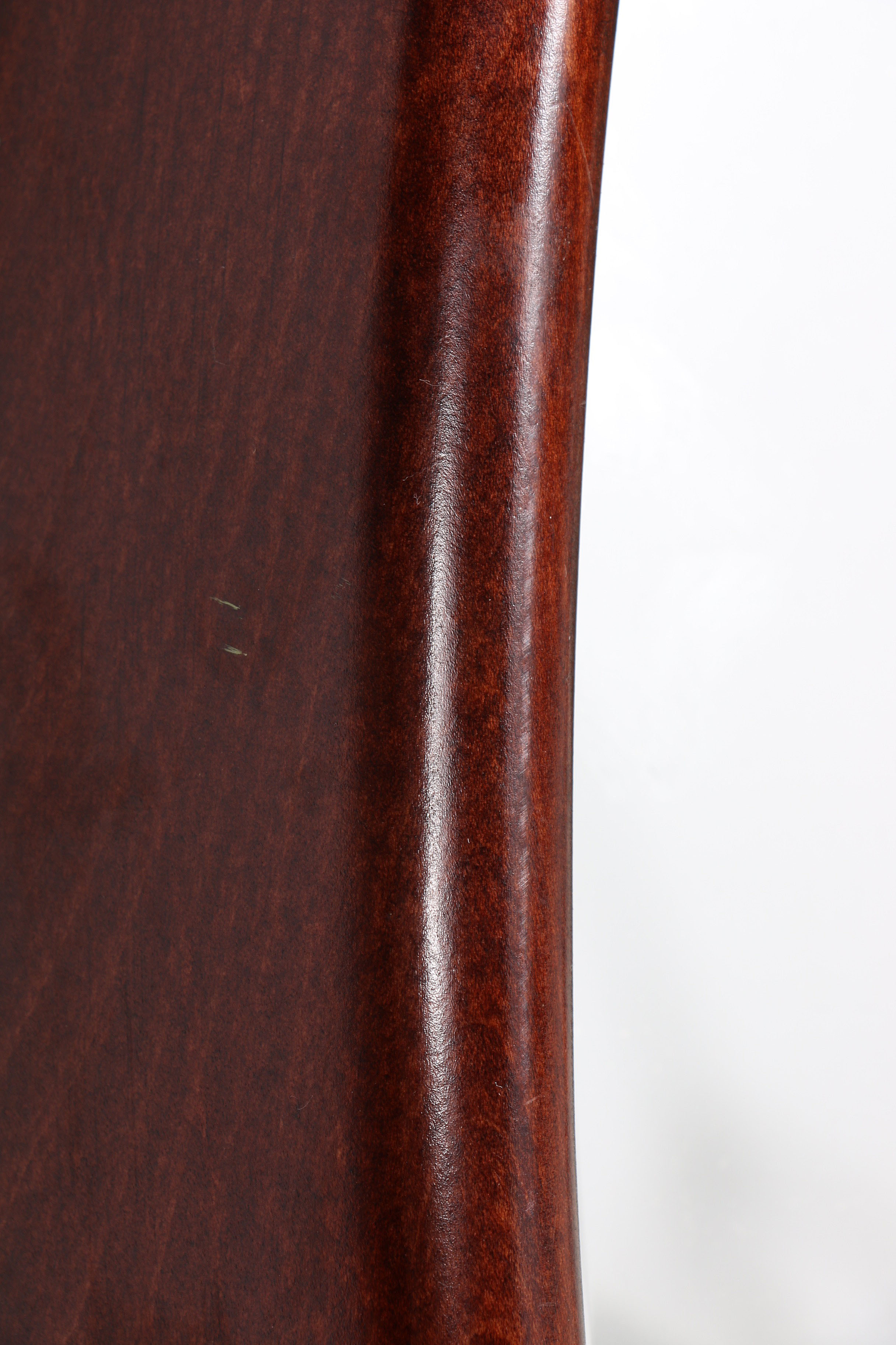 Handcrafted Mahogany Finish Oval Wall Mirror