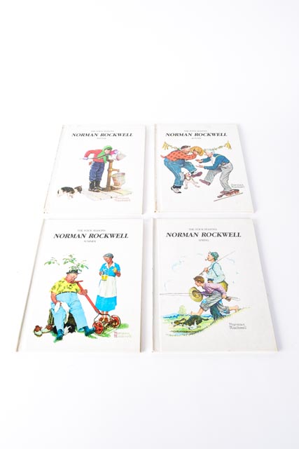 Collection of Books Including Monet, Rockwell, Pop-Up Pinocchio