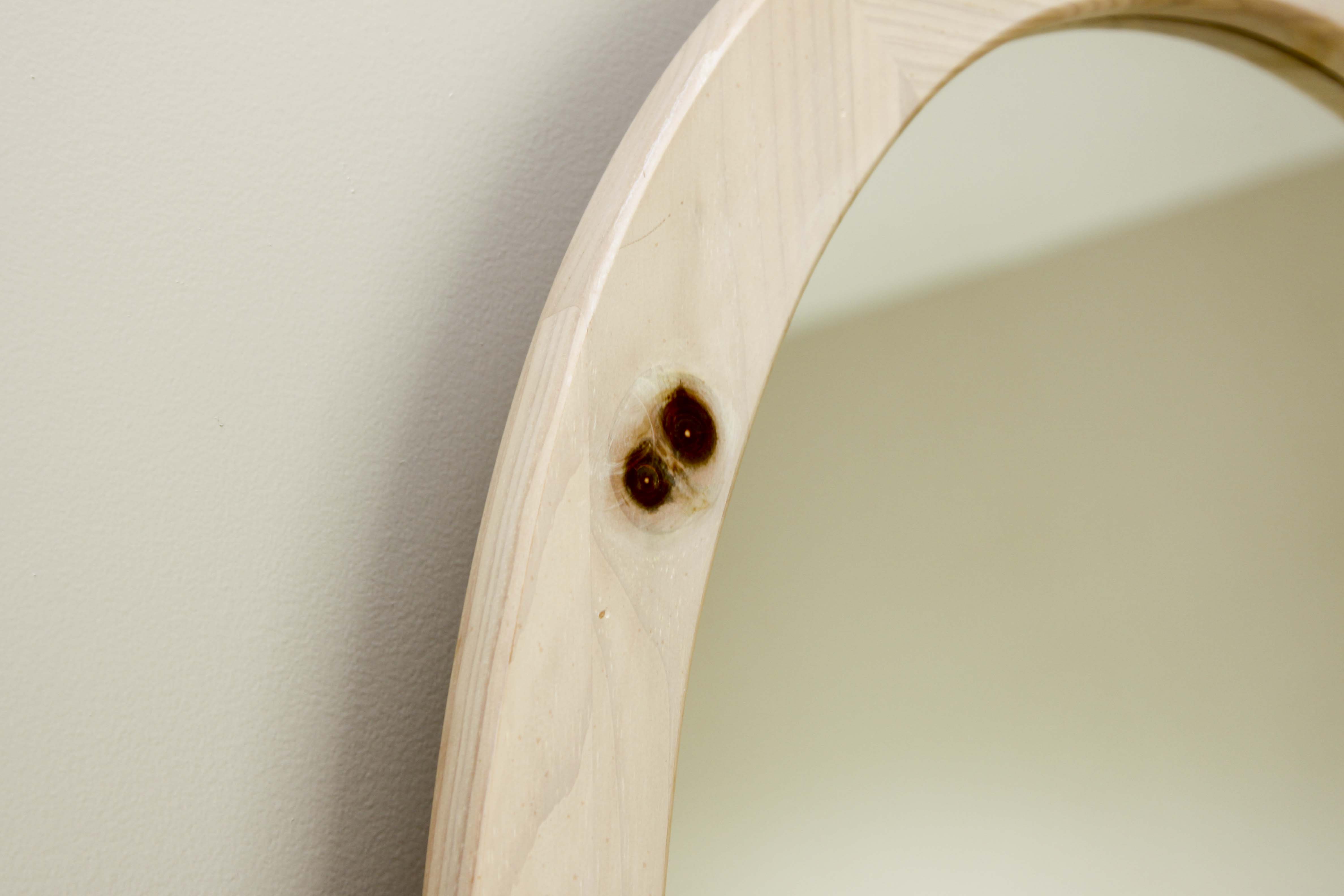 Knotty Pine Dresser and Mirror