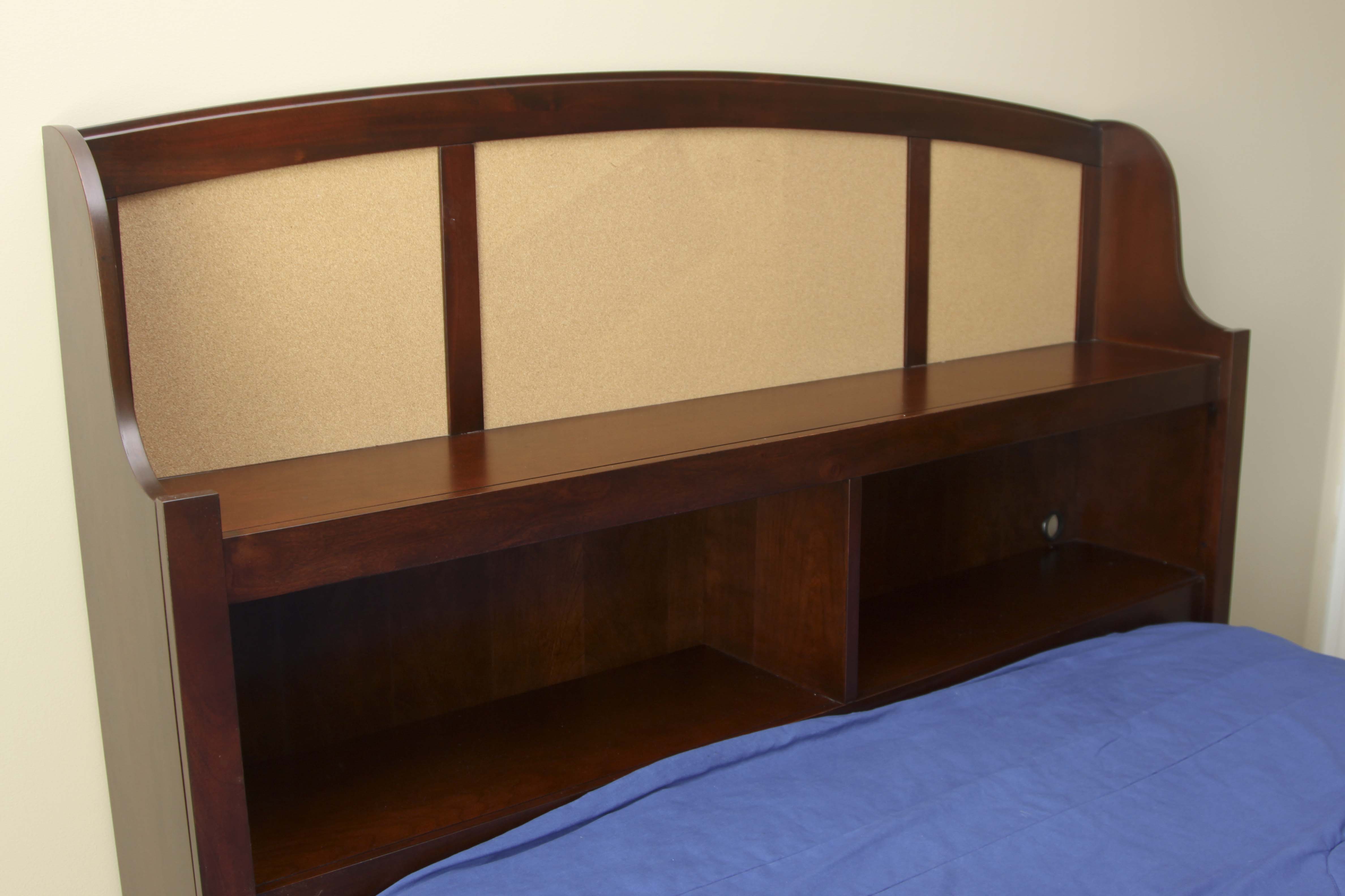 American Woodcrafters Full Size Wooden Captain's Bed