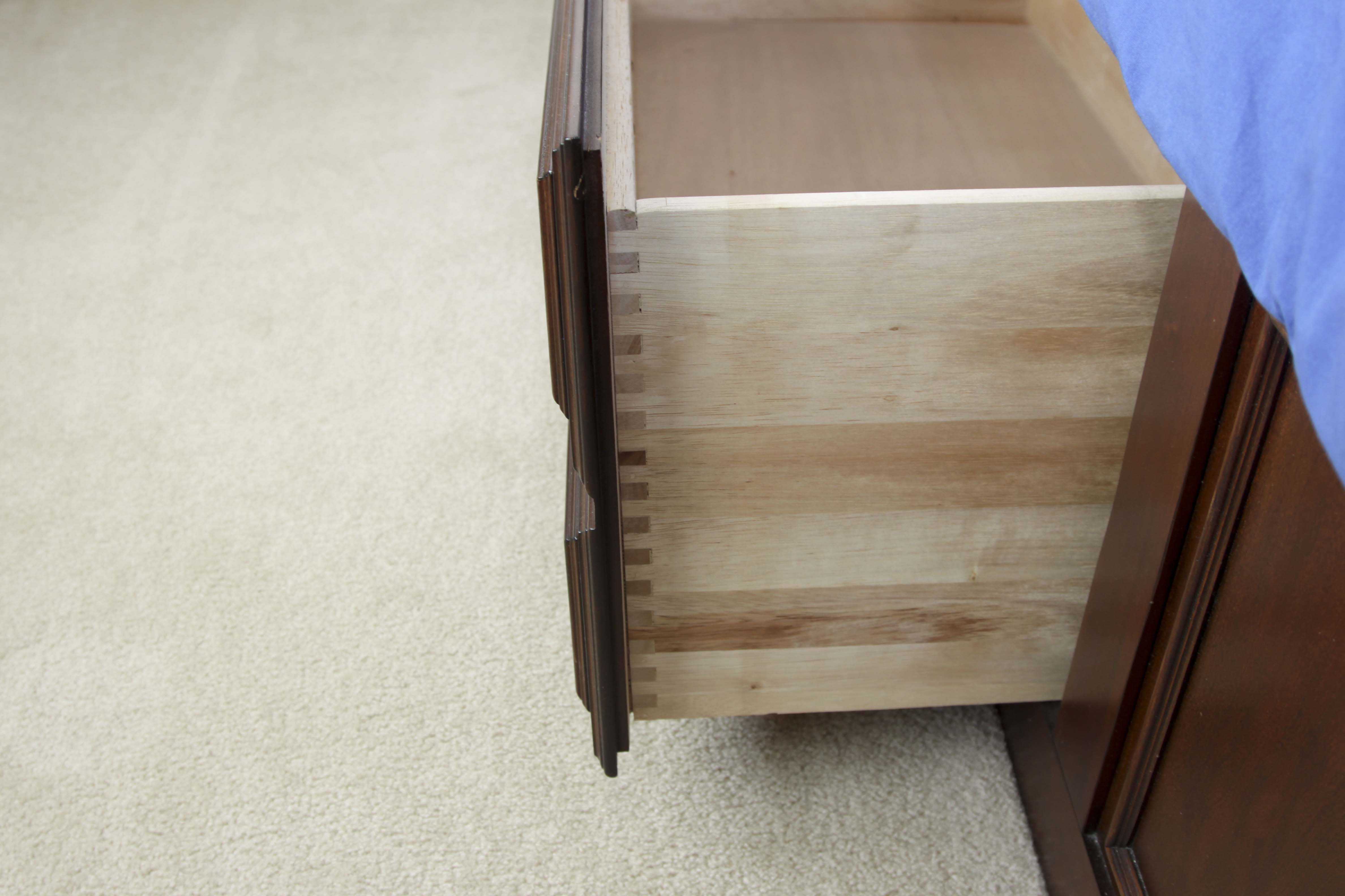 American Woodcrafters Full Size Wooden Captain's Bed