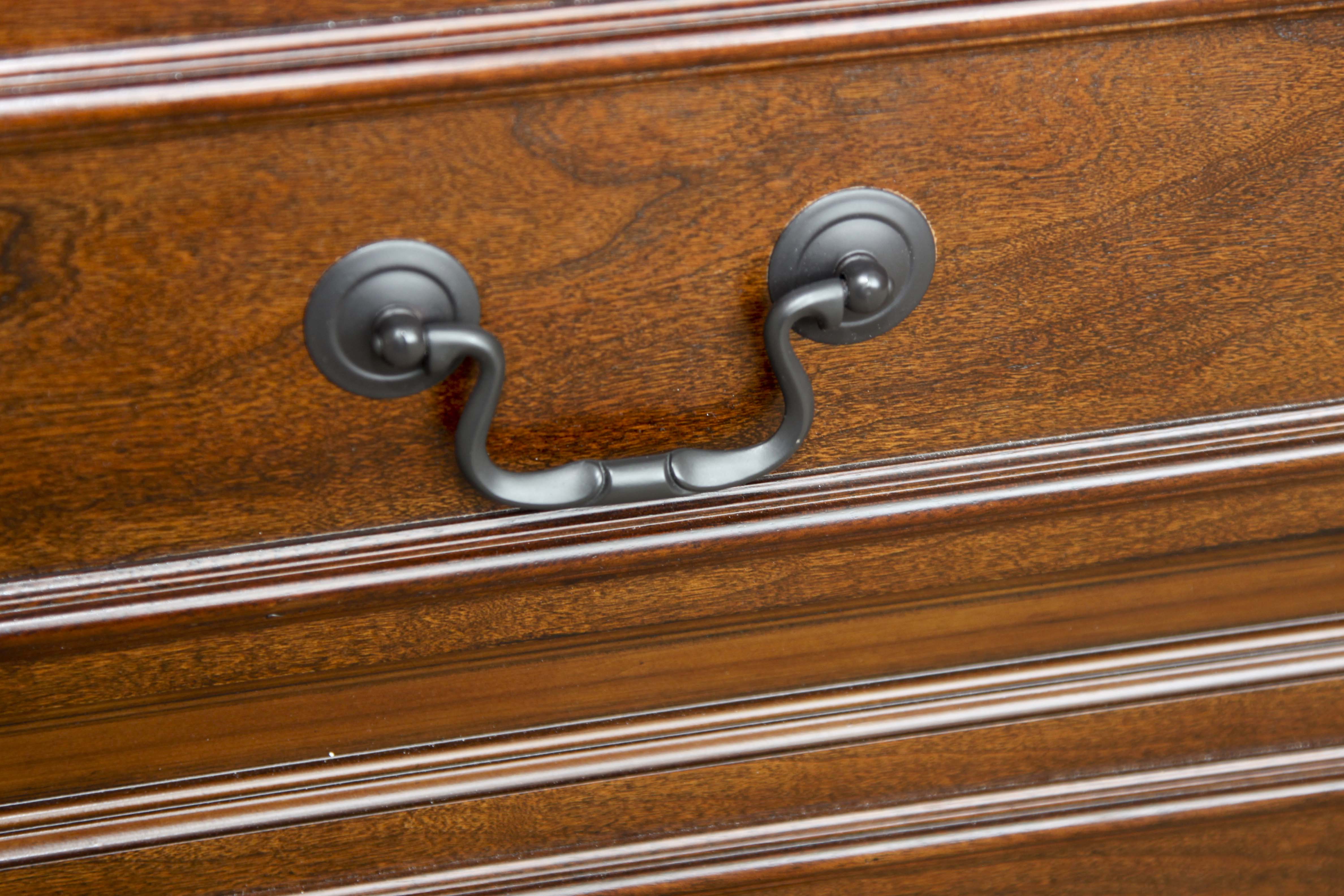 American Woodcrafters Full Size Wooden Captain's Bed