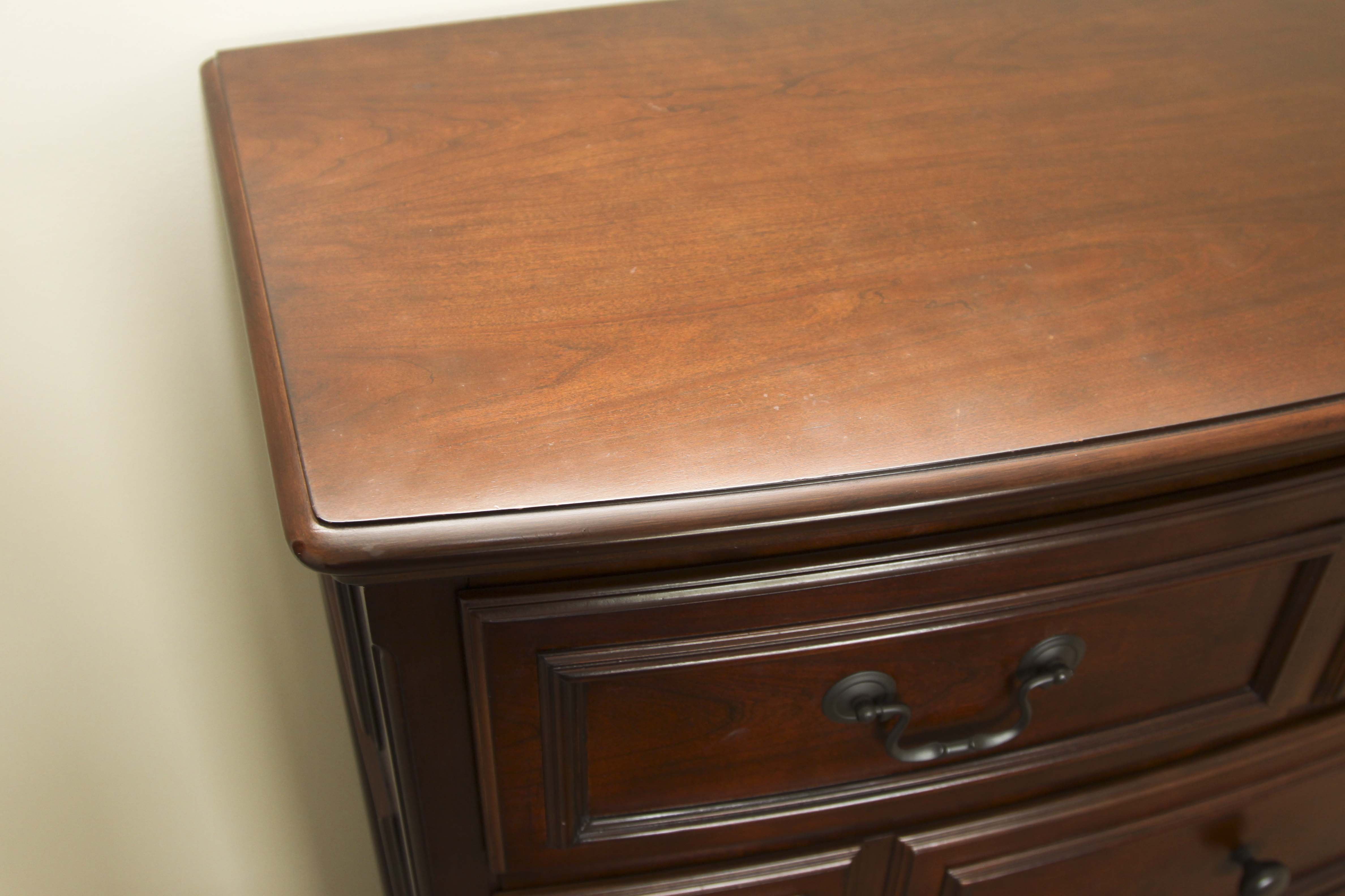 American Woodcrafters Five-Drawer Wooden Dresser