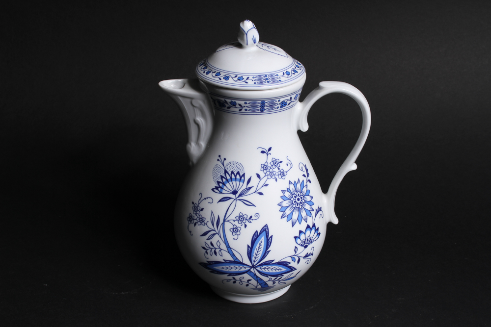 Fine Form Marienbad Ingres Weiss Blue Onion Coffee Service