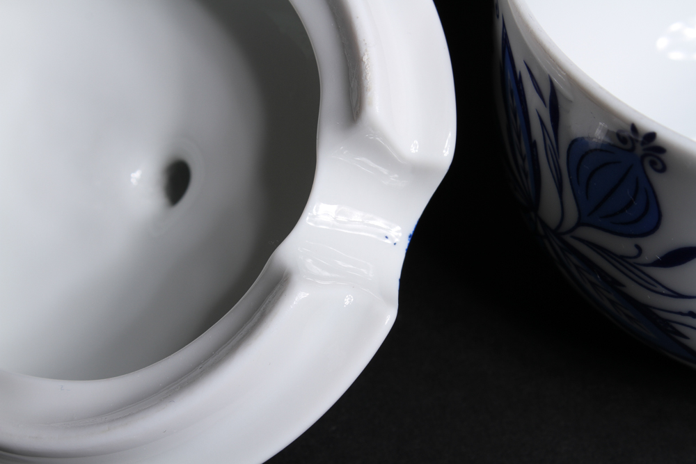 Fine Form Marienbad Ingres Weiss Blue Onion Coffee Service