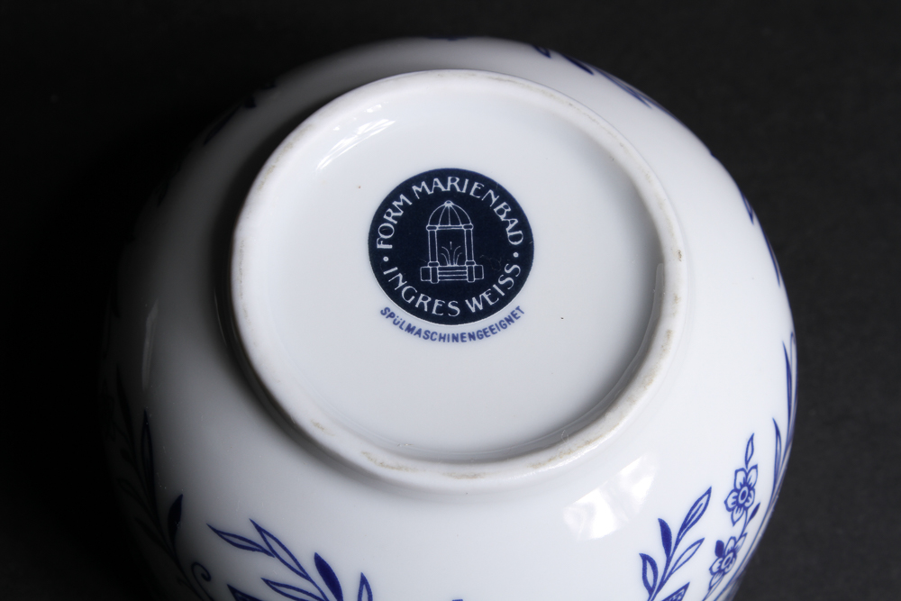 Fine Form Marienbad Ingres Weiss Blue Onion Coffee Service