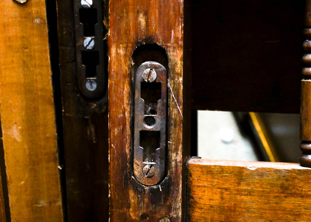 Carved Walnut Eastlake Twin Bed Frame