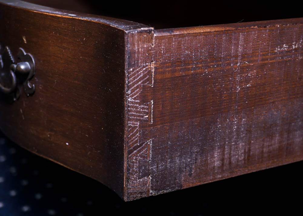 Vintage Mahogany Serpentine Secretary