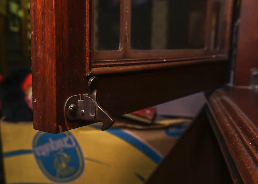 Vintage Mahogany Serpentine Secretary