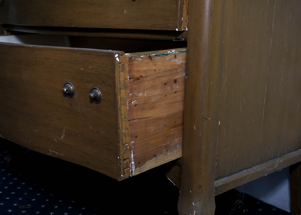 Painted Bowfront Chest of Drawers