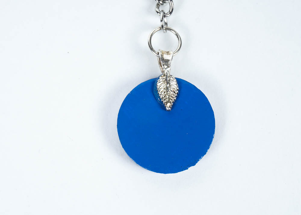 Faceted Glass U.K. Pendant Necklace and Fleur de Lis Tibetan Coin Ring