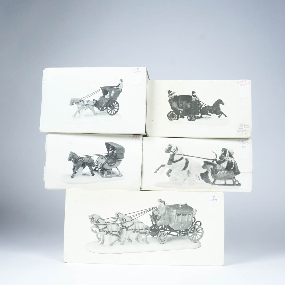Department 56 Sleigh Ride and Other Figurines