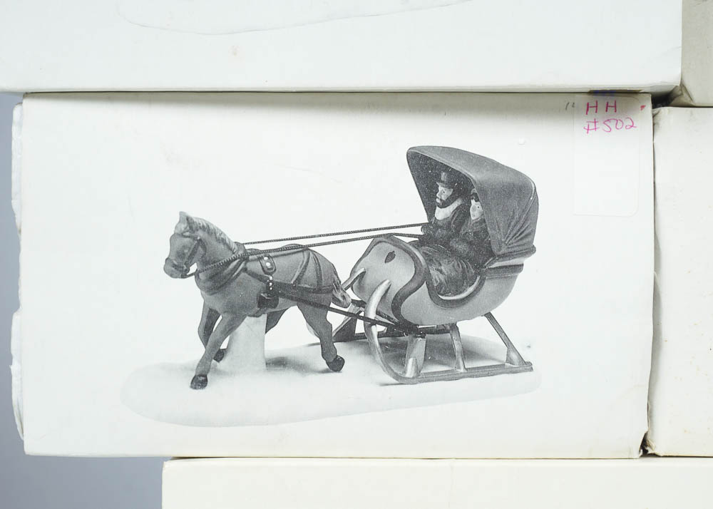 Department 56 Sleigh Ride and Other Figurines