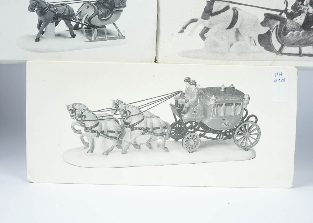 Department 56 Sleigh Ride and Other Figurines