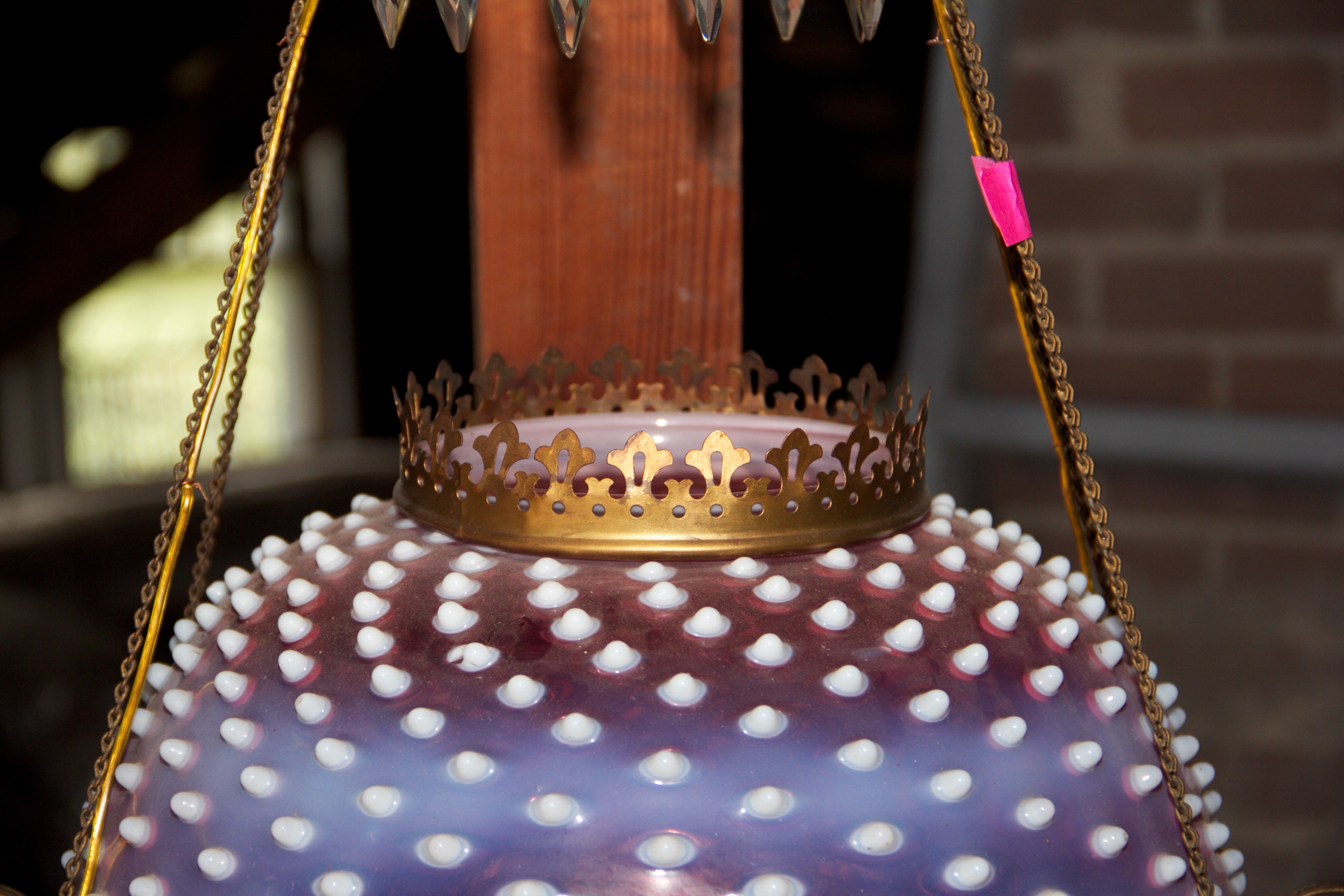 Antique Victorian Oil Lamp Chandelier