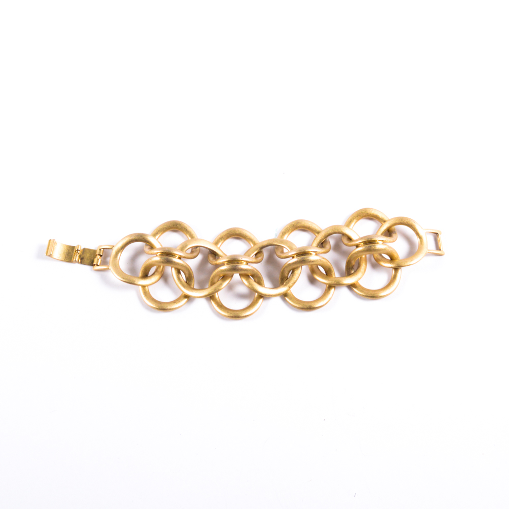 Stella & Dot Brass Tone Link Bracelet
