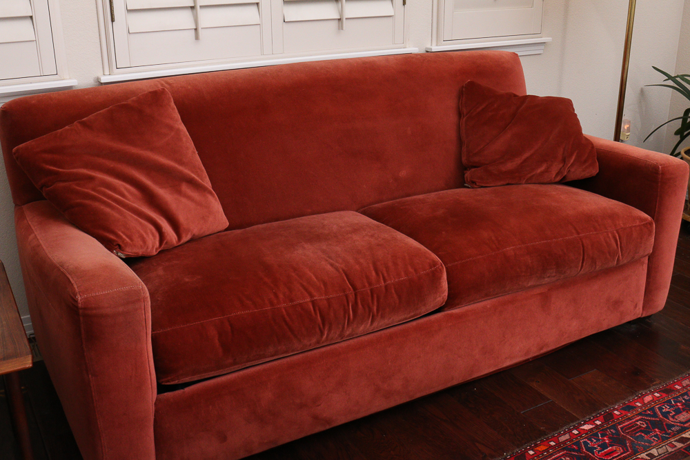 Rust Color Sleeper Sofa