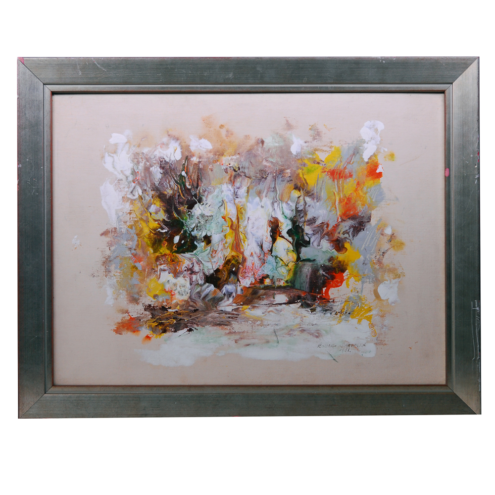 Romer Shawhan Abstract Oil on Canvas Painting