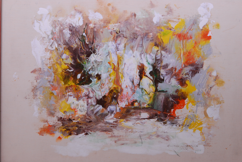 Romer Shawhan Abstract Oil on Canvas Painting