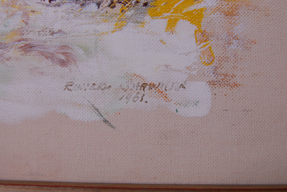 Romer Shawhan Abstract Oil on Canvas Painting