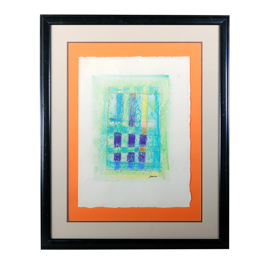 Yves Maximo Oil Pastel on Paper