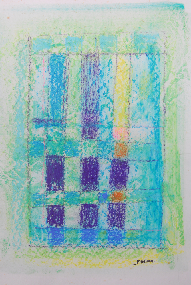 Yves Maximo Oil Pastel on Paper