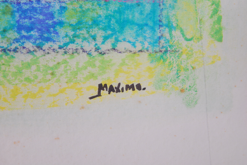 Yves Maximo Oil Pastel on Paper