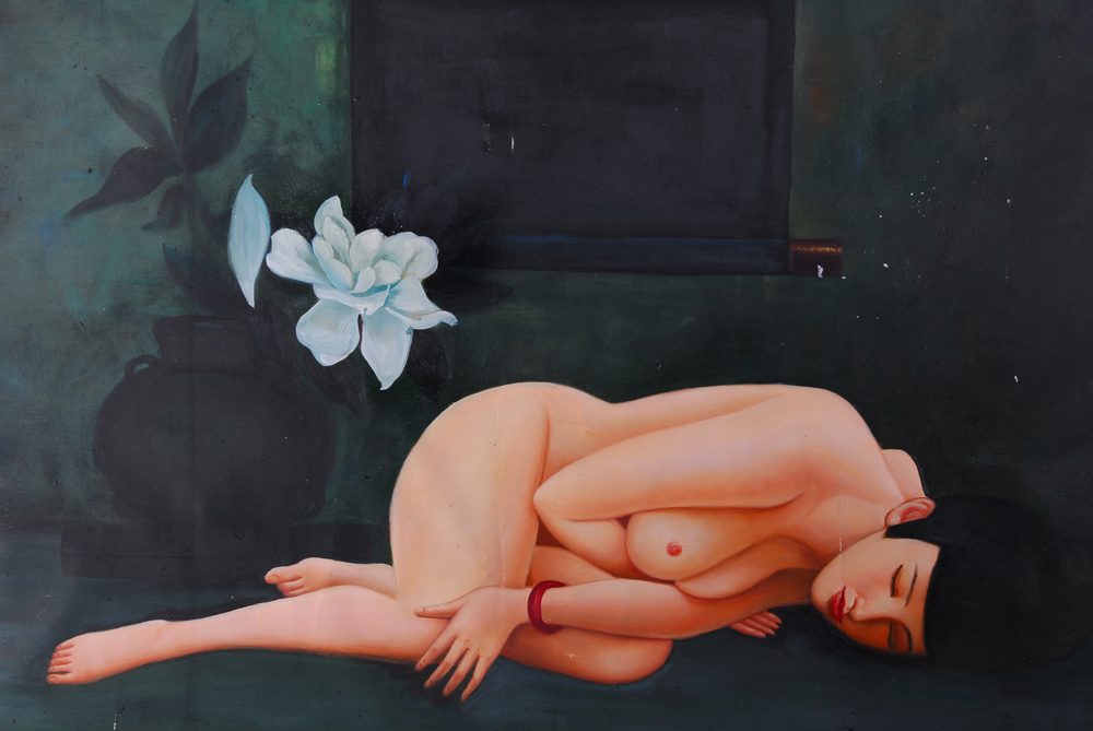 Nude Portrait Oil Painting on Canvas