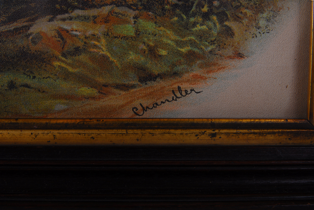 William Henry Chandler Gouache/Oil Pastel Landscape