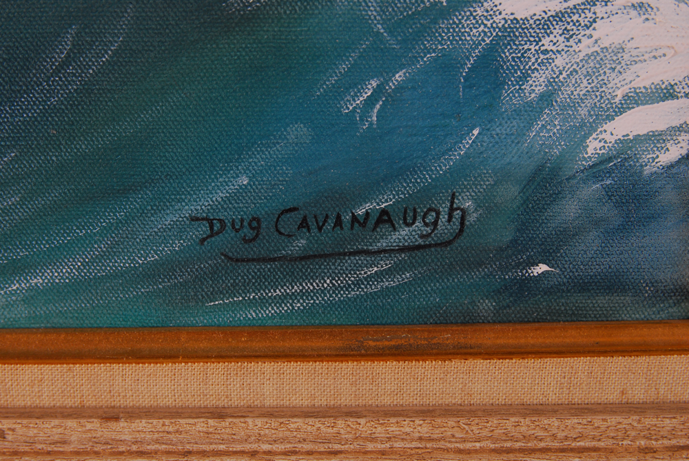 Dug Cavanaugh "Sunny Day At Sandy Hook" Oil On Canvas