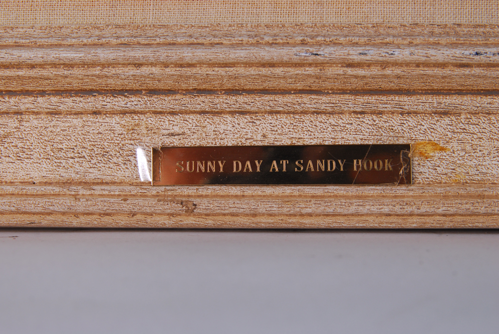Dug Cavanaugh "Sunny Day At Sandy Hook" Oil On Canvas