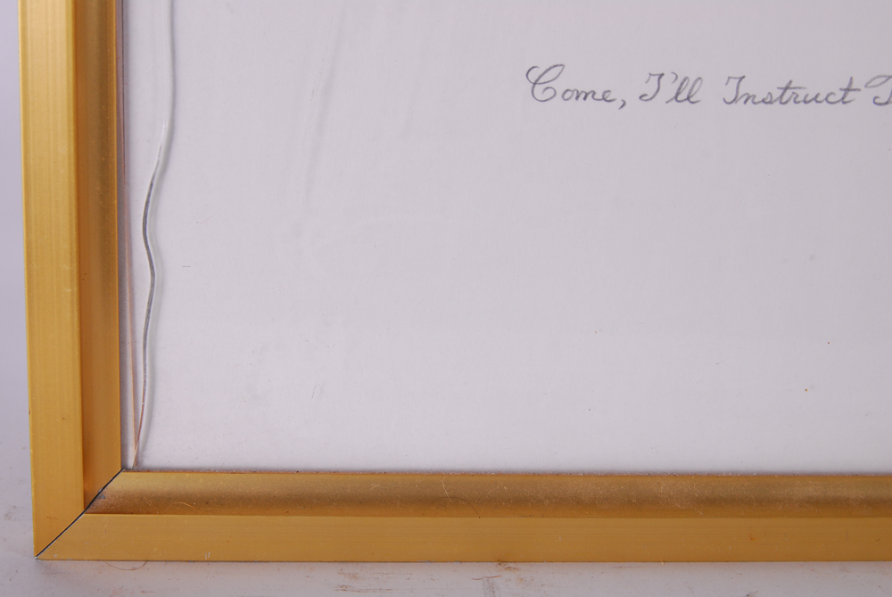 E. Schachner "Come, I'll Instruct Thee" Artist Proof Lithograph