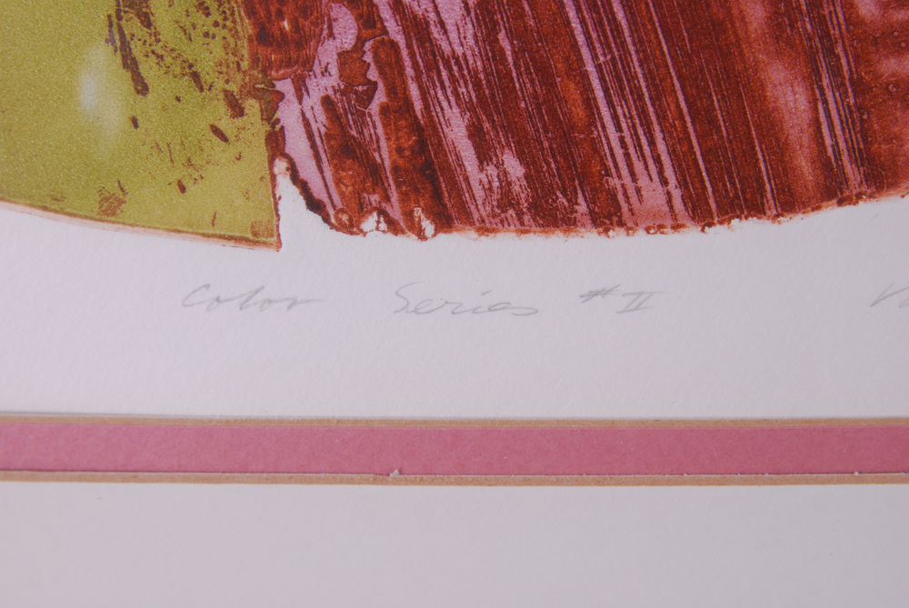 "Color Series #II" Signed Lithograph