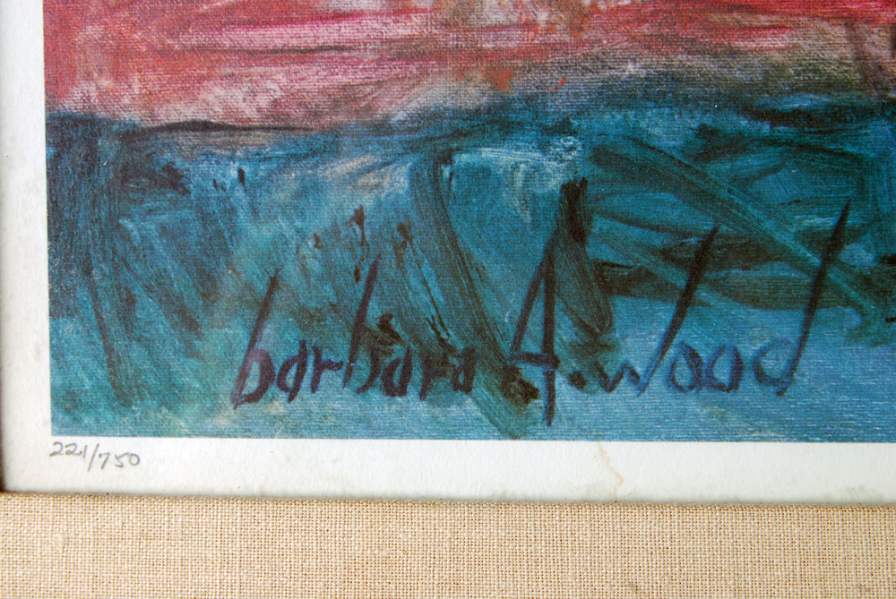 Barbara A. Wood Limited Edition Offset Lithograph