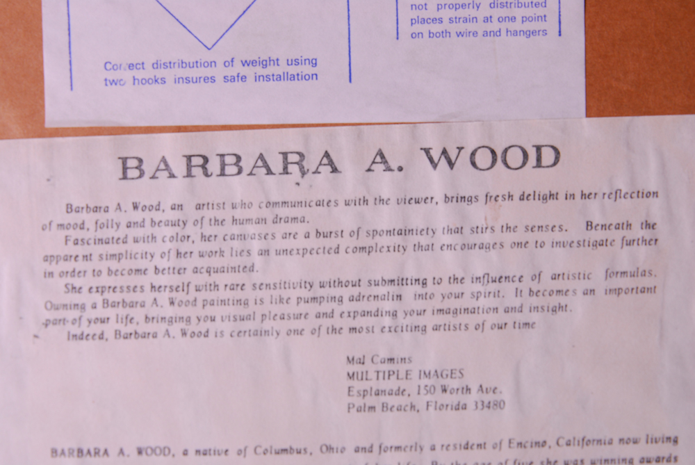 Barbara A. Wood Limited Edition Offset Lithograph