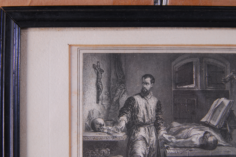 Offset Print By E. Milster After Edouard Hamman  "Andreas Vesalius"