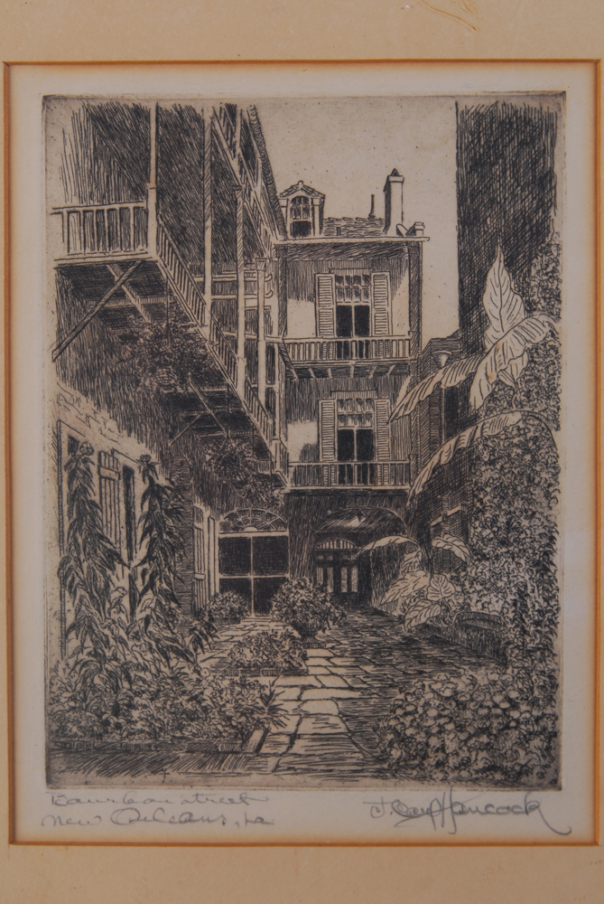 Bourbon Street Signed Etching