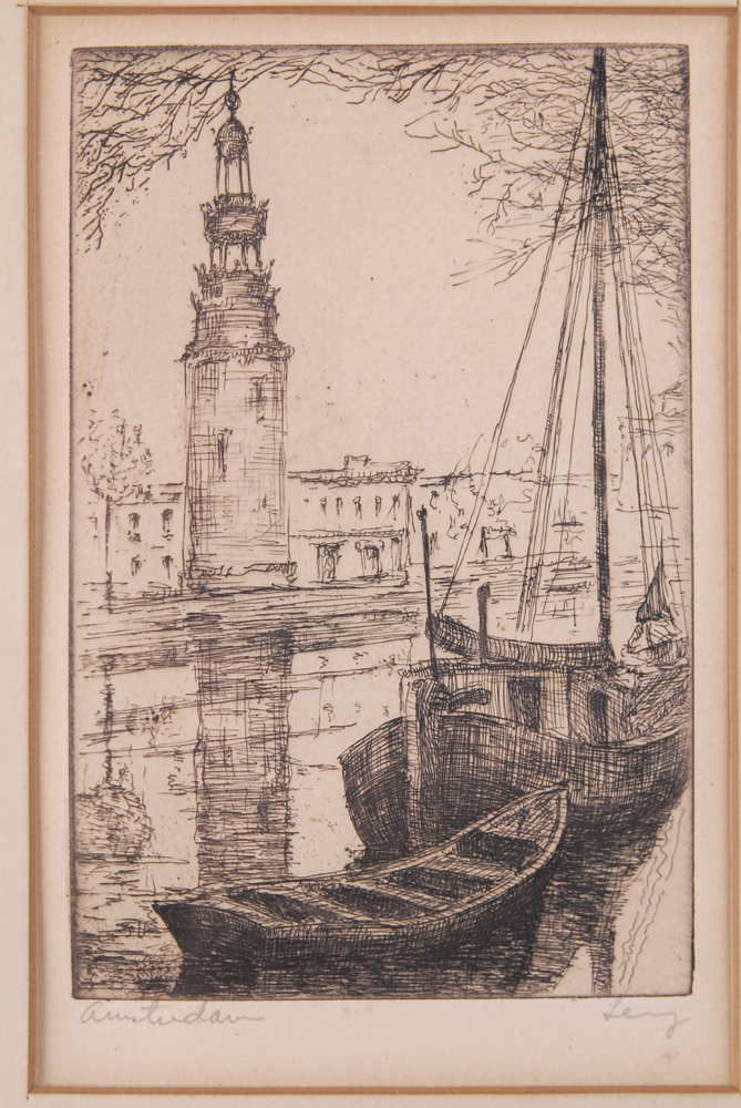 Pen and Ink Drawing Of Amsterdam