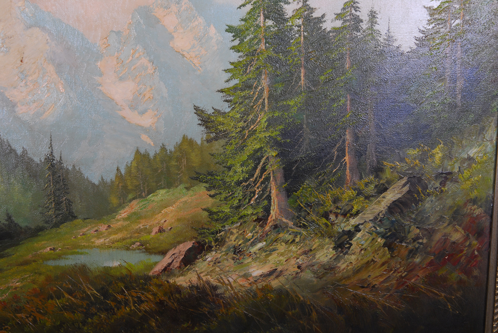 J.M Thompson After Johannes Bochmann Oil on Canvas