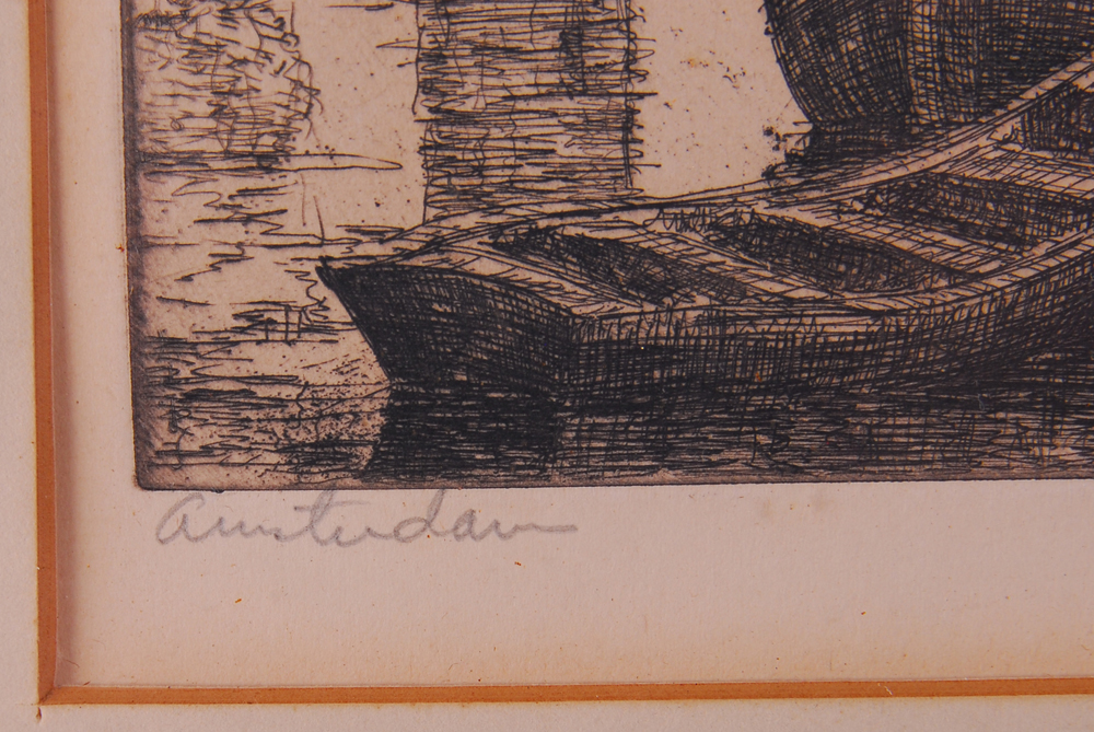 Pen and Ink Drawing Of Amsterdam